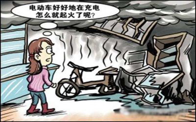 嚇?biāo)辣緦殞毩?，半夜在家充電的電動車竟然著火? class=